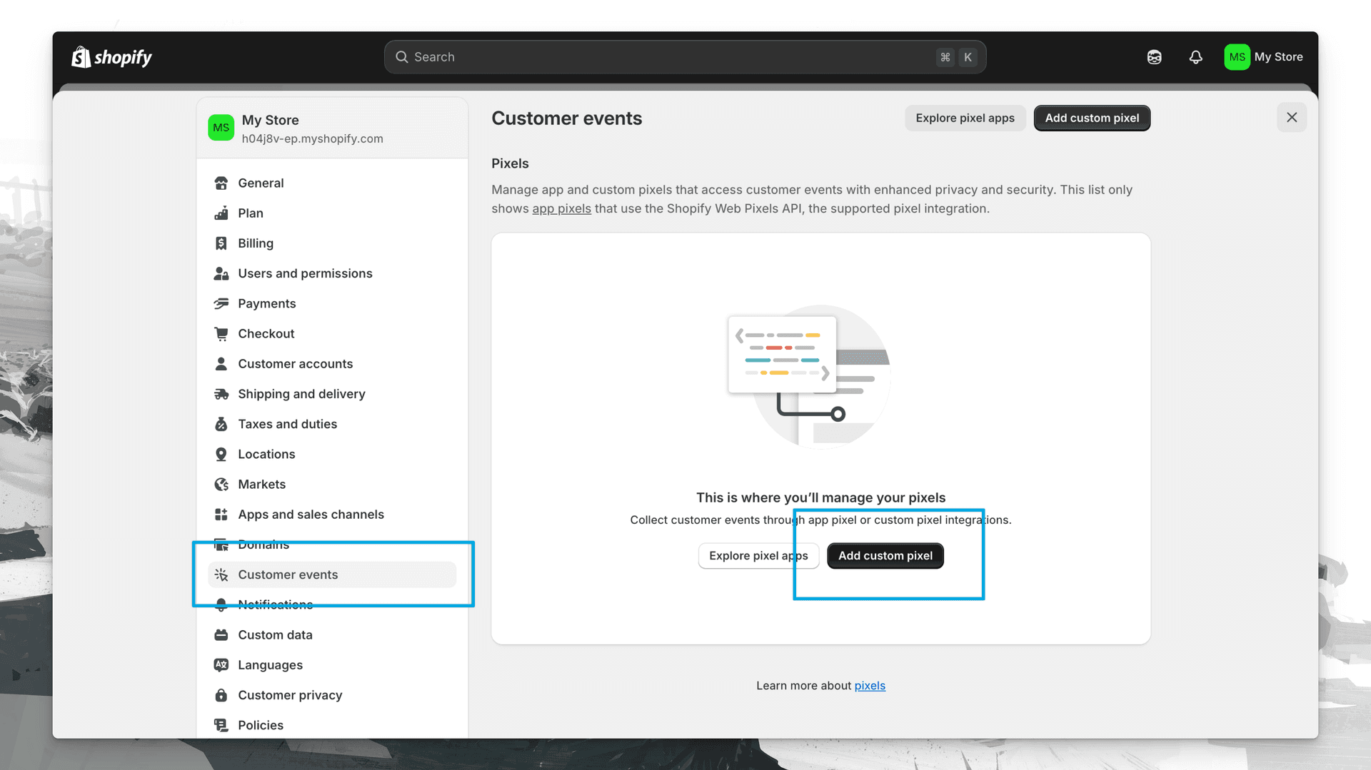 Creating a custom pixel